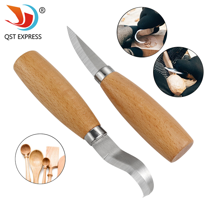 Woodworking Manufacturing - Stainless Iron Carving Knife Beech Wood