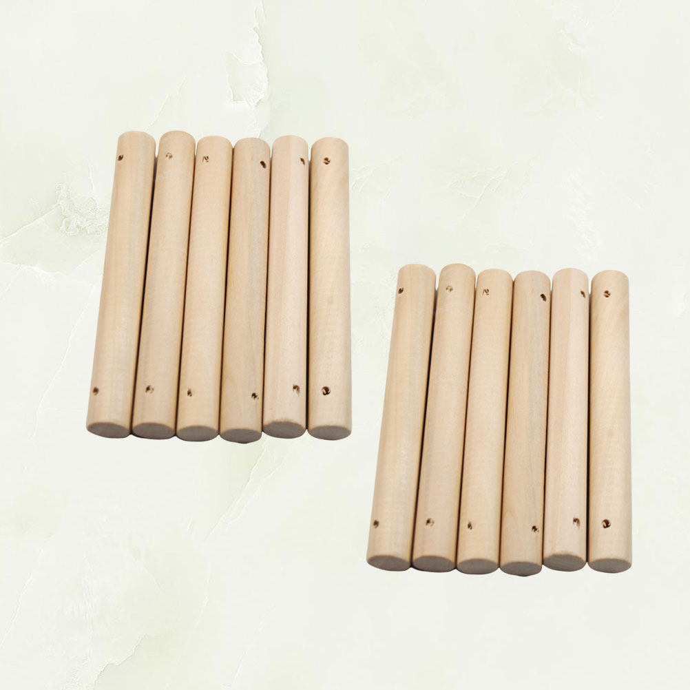 Woodworking Projects Art - 25Pcs 1.5x12cm Hardwood Round Rods Strong