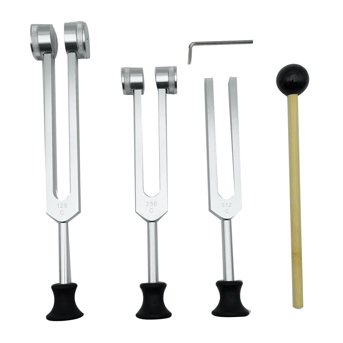 Woodworking Women - 4 Pack Tuning Fork Set(128Hz, 256Hz,