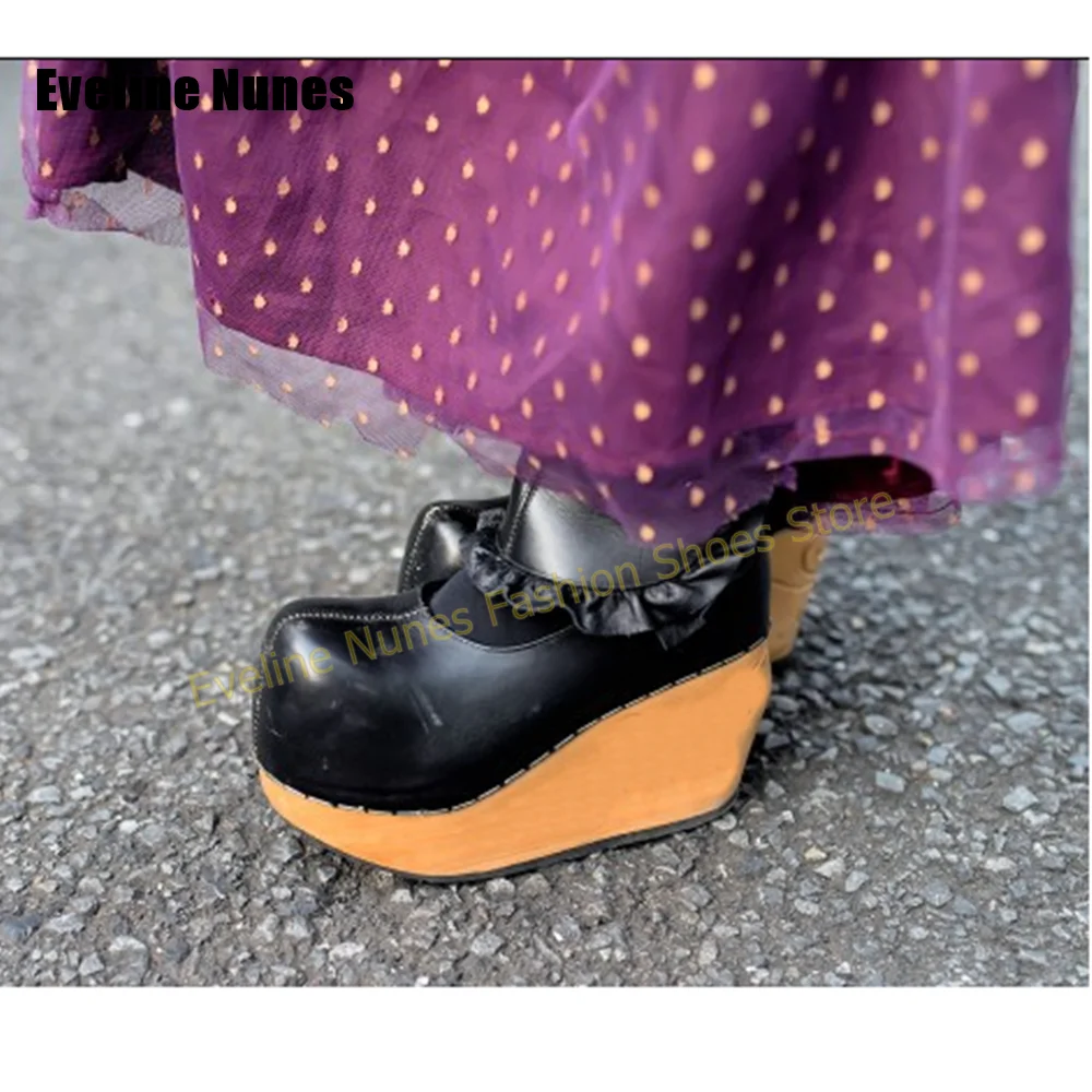 Woodworking Women - Trendy Gothic Lolita Women Wedge Pumps