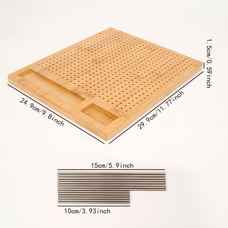 Crochet Blocking Board with St - Woodworking Art 评论和价格