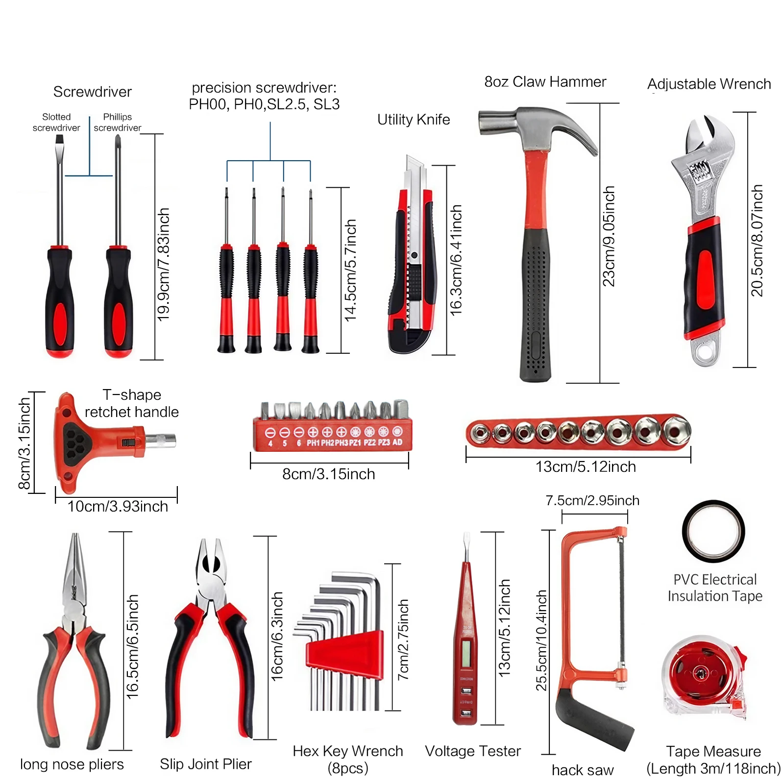 39/45pcs Hardware Household Ha - Woodworking Hand Saw 评论和价格