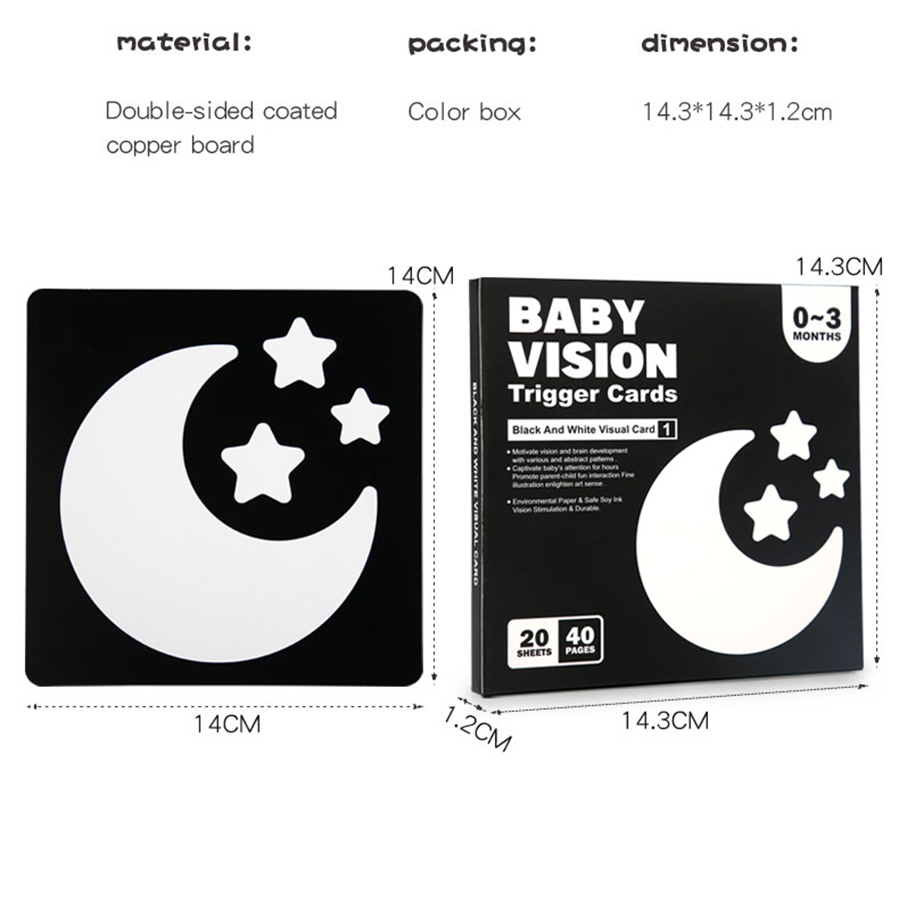 Baby Visual Stimulation Cards  - Woodworking Kids Toys 评论和价格