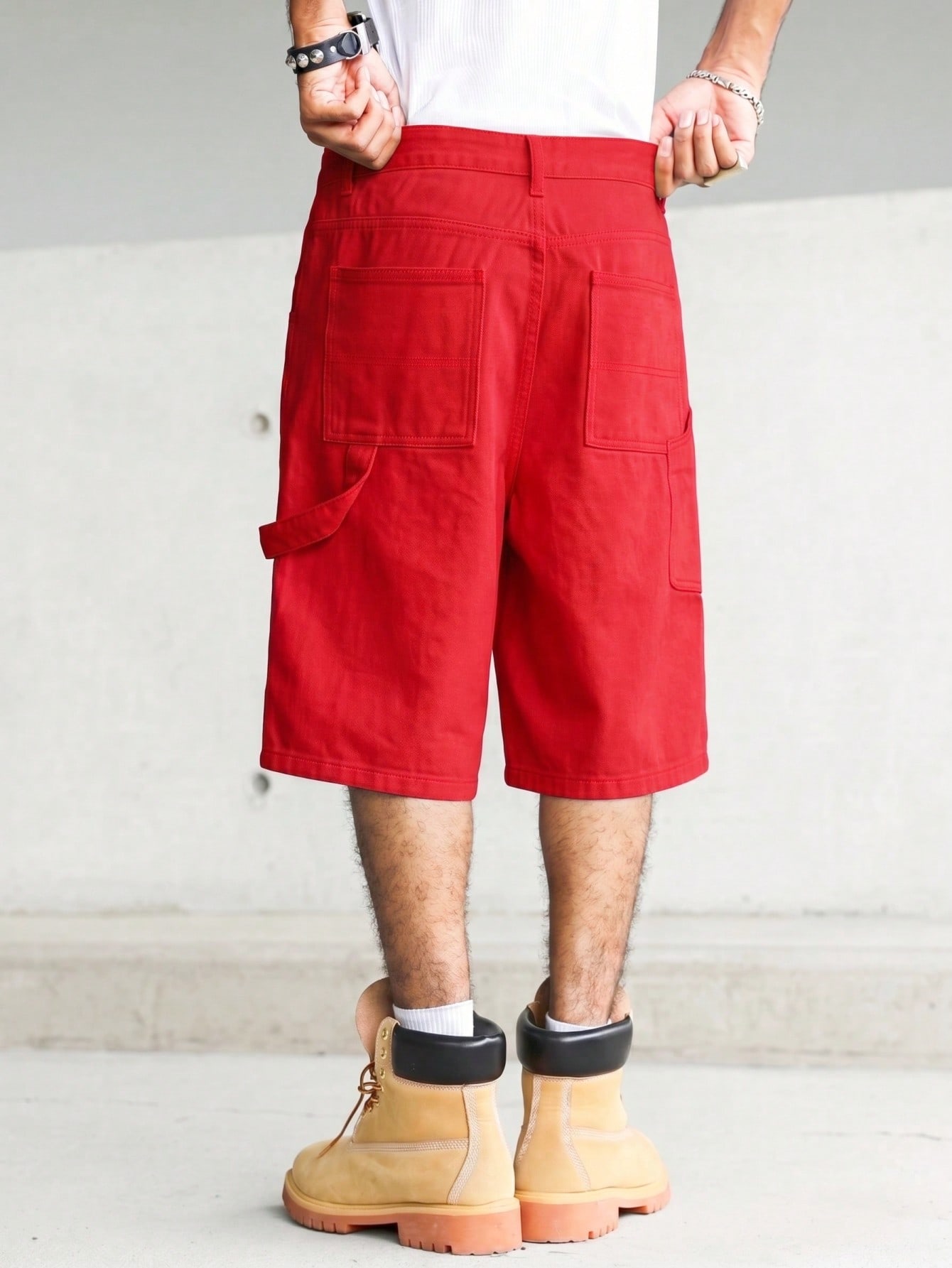 Men's Solid Bright Red Carpent - Woodworking Overalls 评论和价格