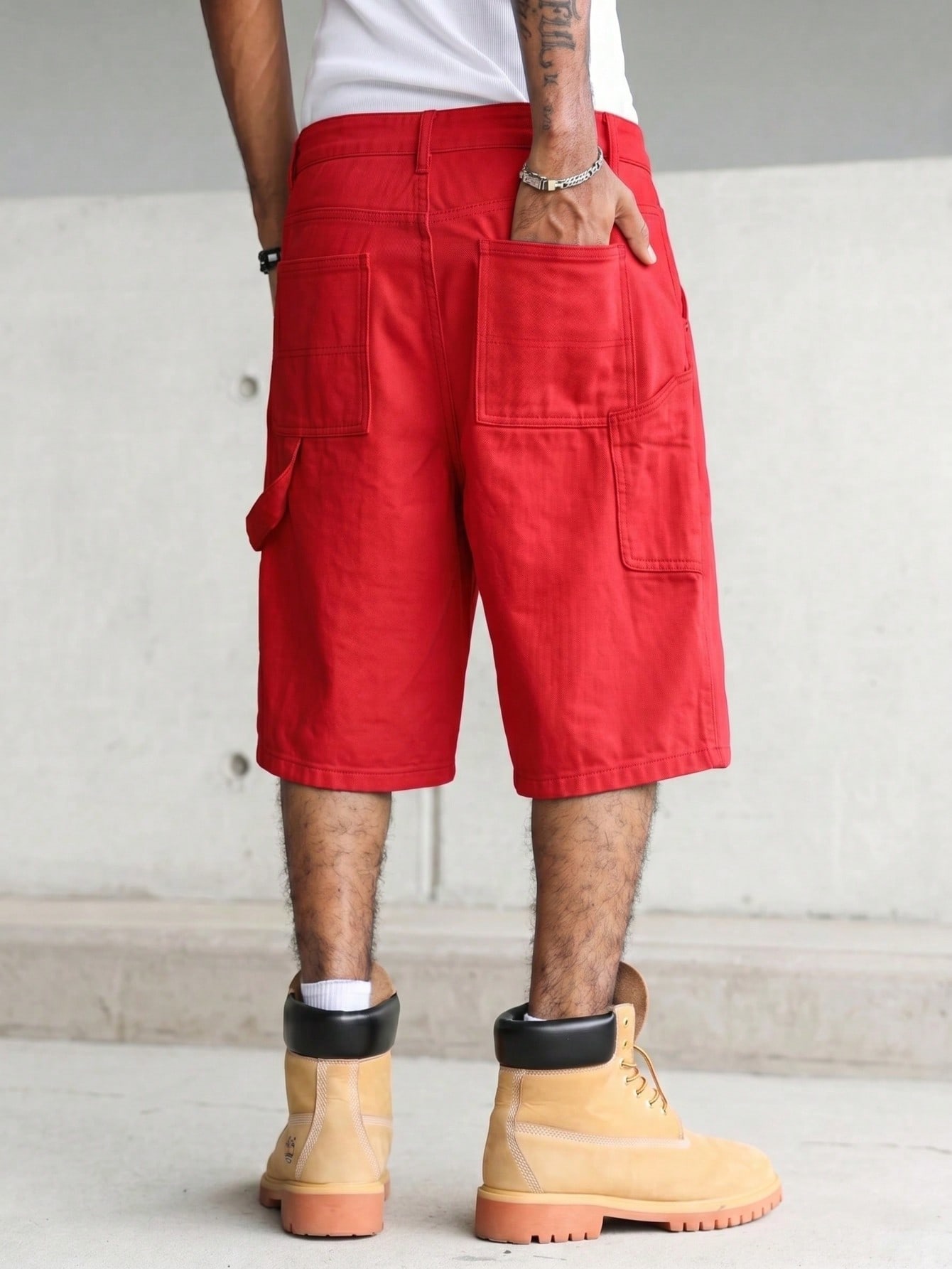 Men's Solid Bright Red Carpent - Woodworking Overalls 评论和价格