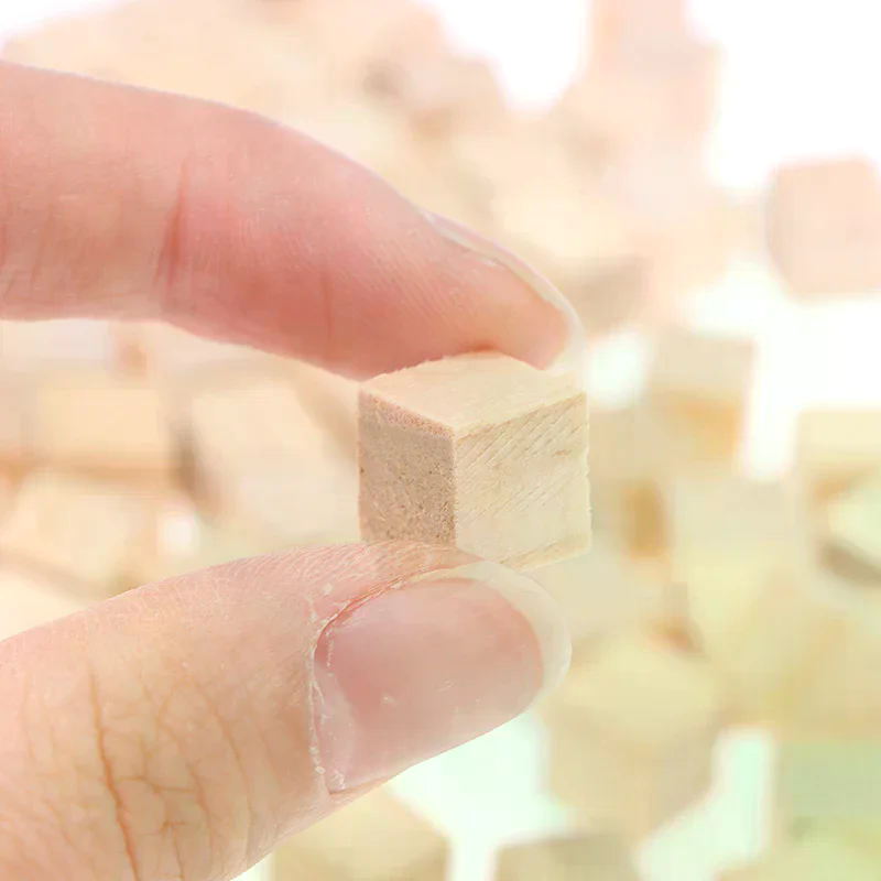 100pcs Unfinished Blank Mini D - Woodworking Kids Toys 评论和价格