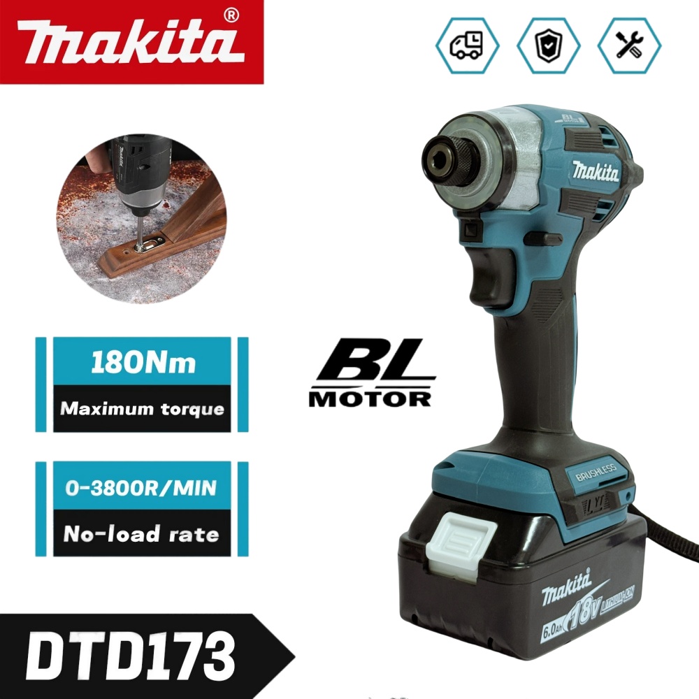 Makita DTD173 18V Cordless Bru - Woodworking Manufacturing 评论和价格