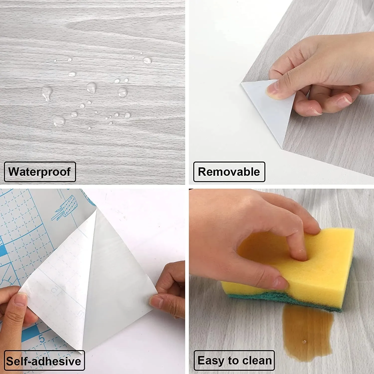 Self Adhesive Wallpaper Wood V - Woodworking Zone 评论和价格