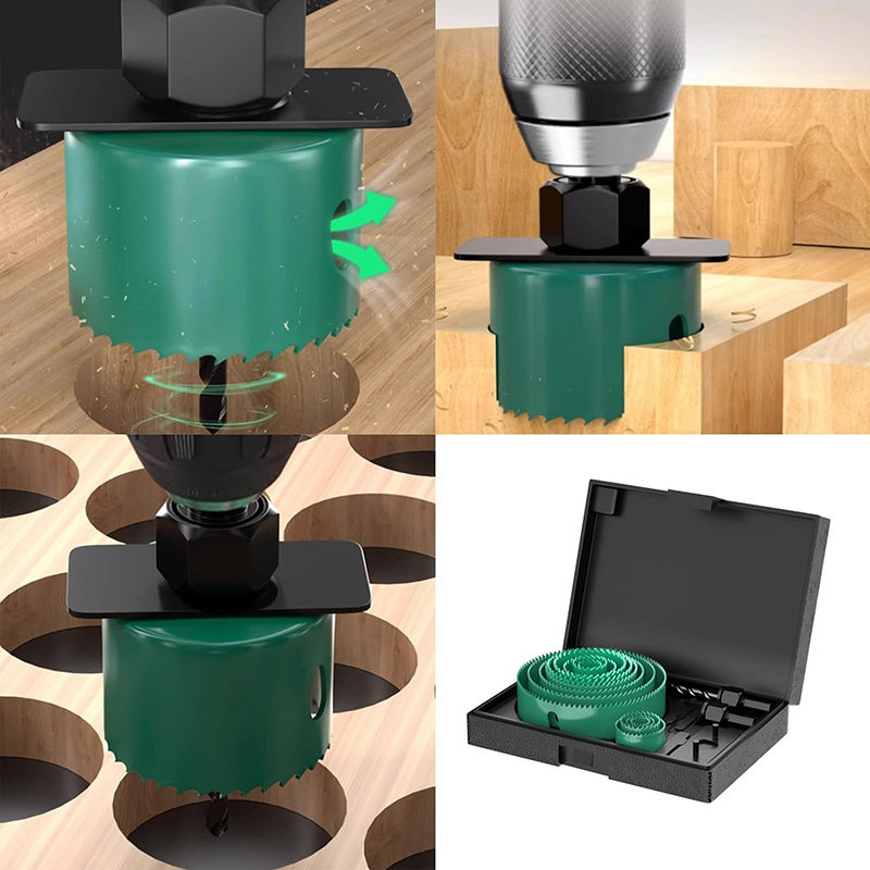 19/8/5PCS 19-127mm Hole Saw Cu - Woodworking Drills 评论和价格