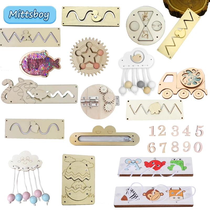DIY Busy Board Montessori Educ - Woodworking Usa 评论和价格