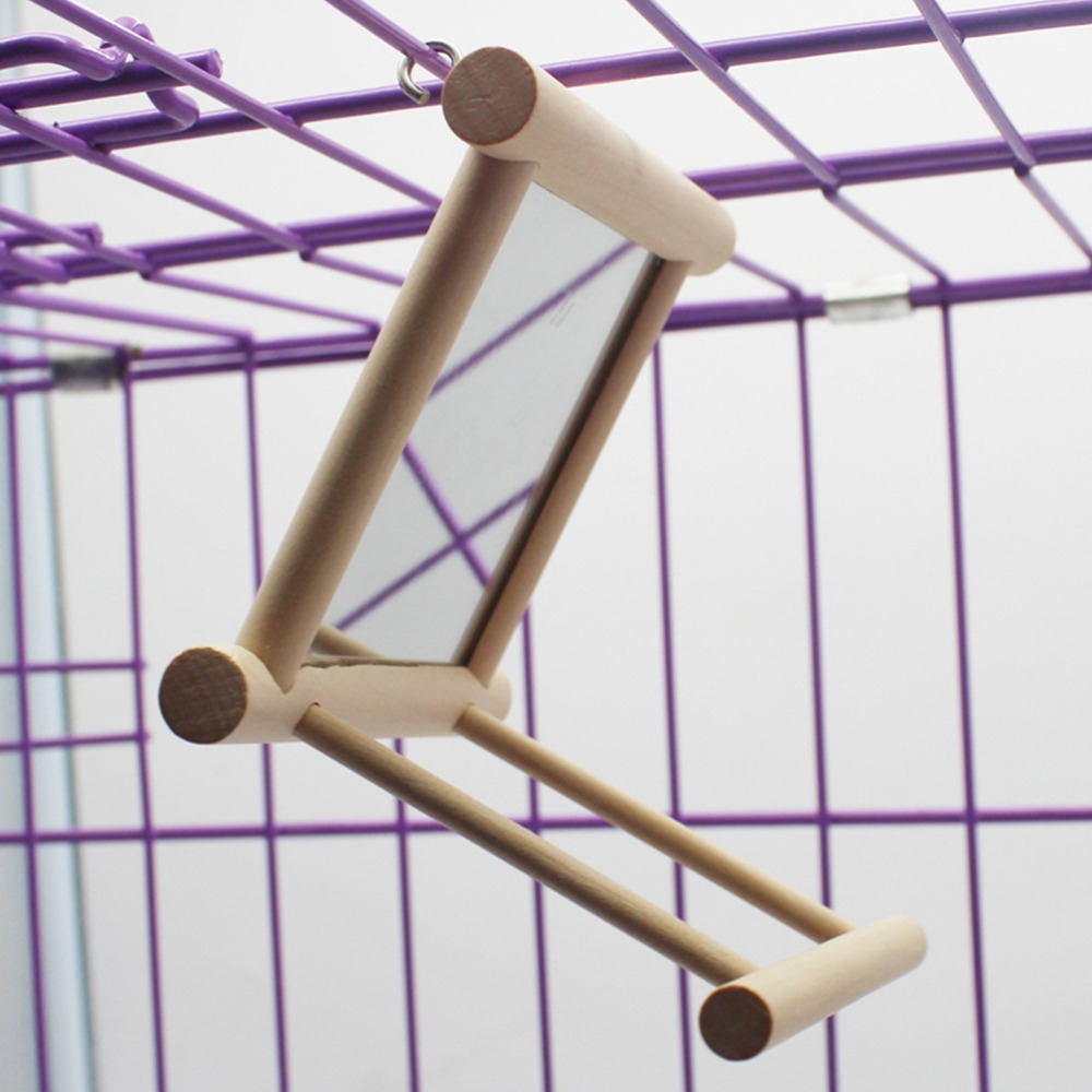 Wood Wood Bird Cage Perch Mirr - Woodworking Zone 评论和价格