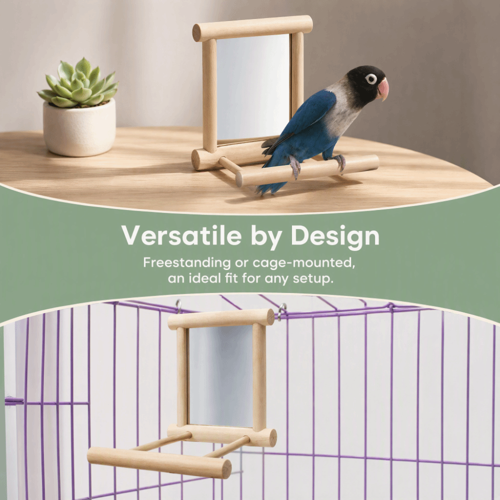 Wood Wood Bird Cage Perch Mirr - Woodworking Zone 评论和价格