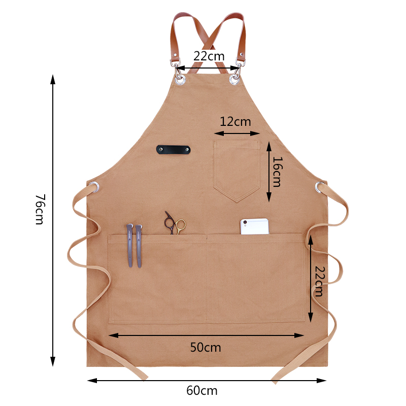 Durable Thickened Canvas Apron - Woodworking Overalls 评论和价格