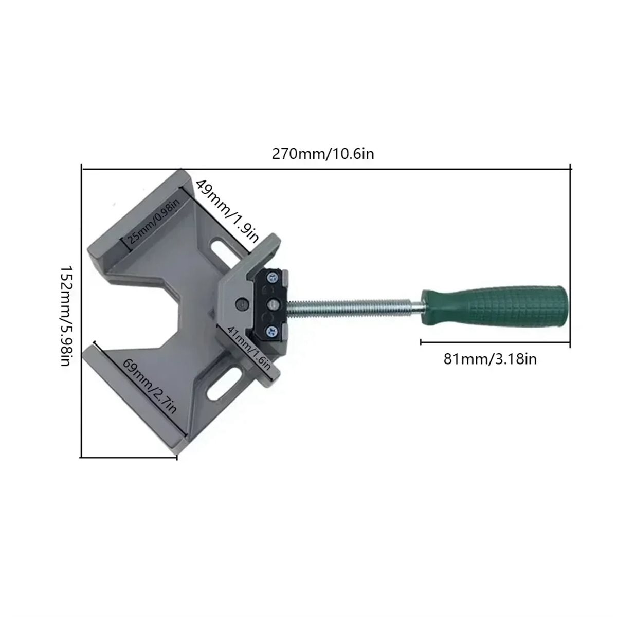 A74U 90 Degree Right Angle Cla - Woodworking Right Angle Clamp 评论和价格