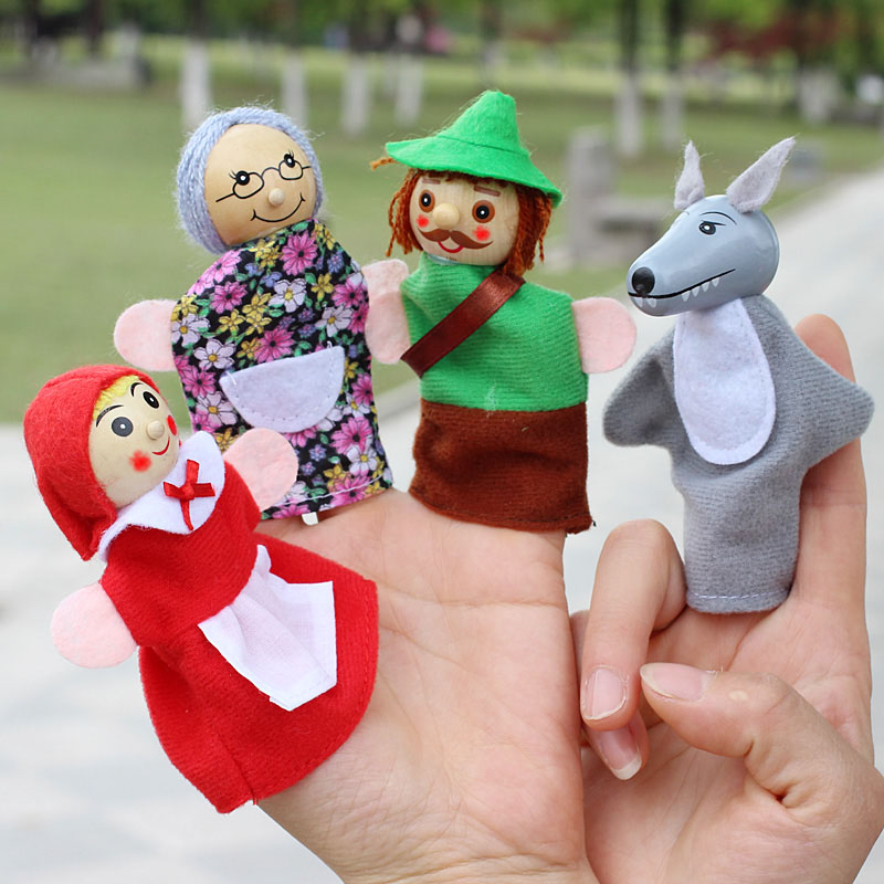 4pcs/Lot Kids Finger Puppets D - Woodworking Kids Toys 评论和价格