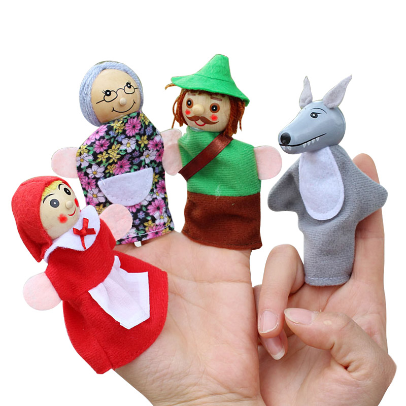 4pcs/Lot Kids Finger Puppets D - Woodworking Kids Toys 评论和价格
