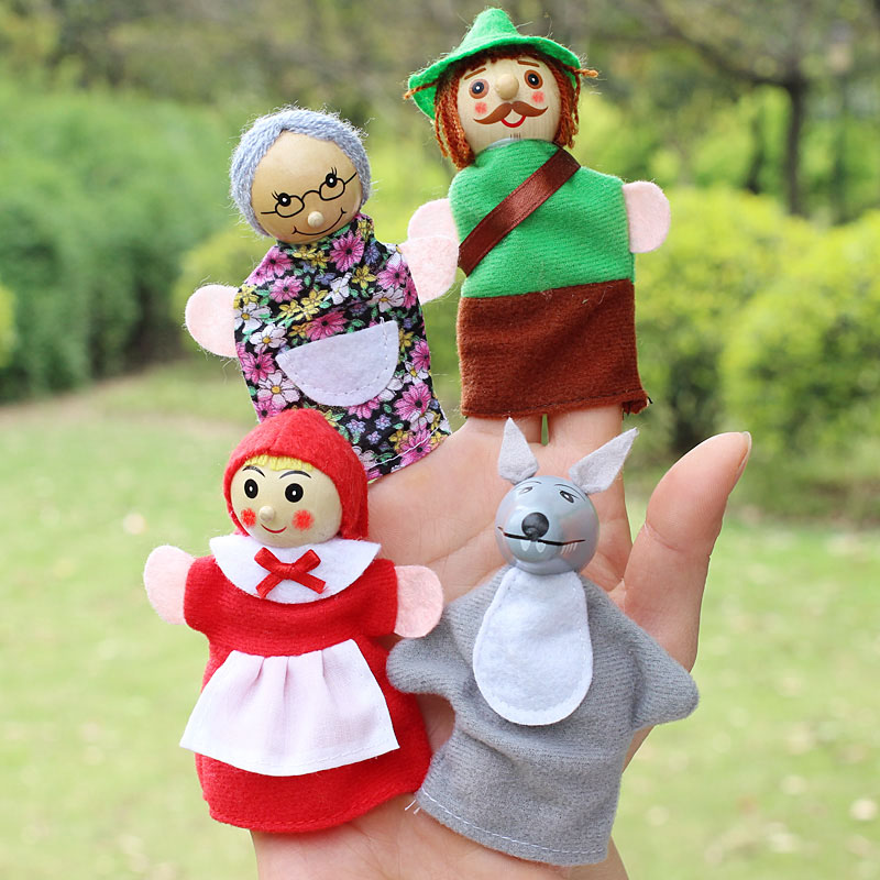 4pcs/Lot Kids Finger Puppets D - Woodworking Kids Toys 评论和价格