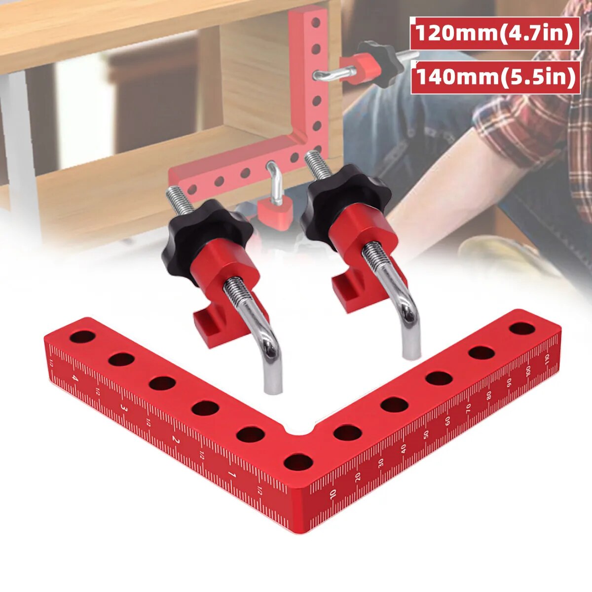 1Set 90 Degree Positioning Squ - Woodworking Right Angle Clamp 评论和价格