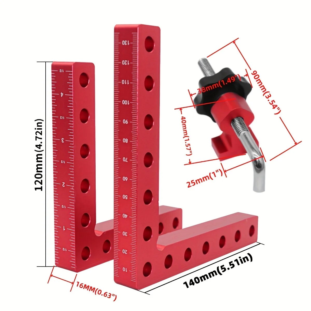 1Set 90 Degree Positioning Squ - Woodworking Right Angle Clamp 评论和价格