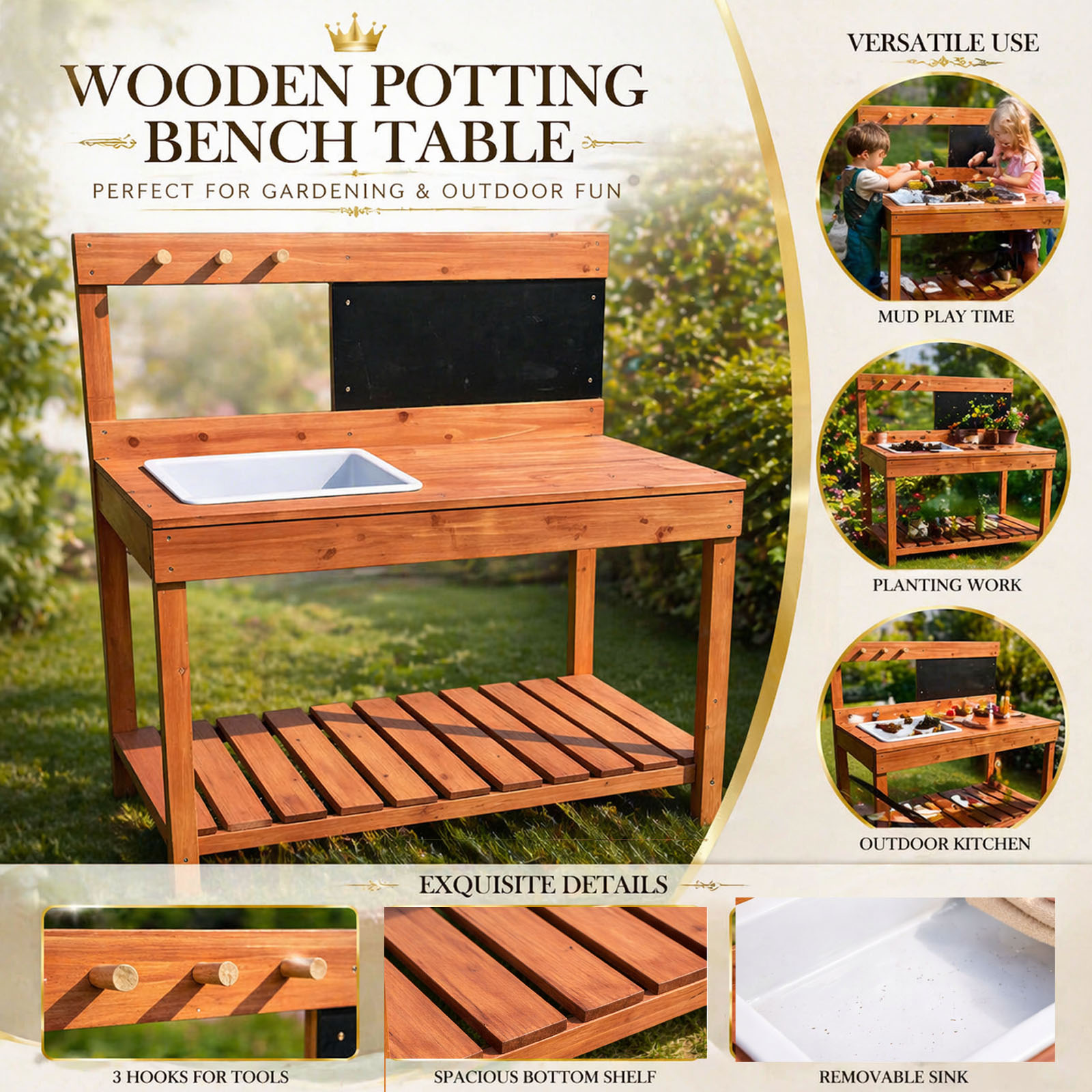 Wooden Potting Benches For Chi - Woodworking Bench 评论和价格