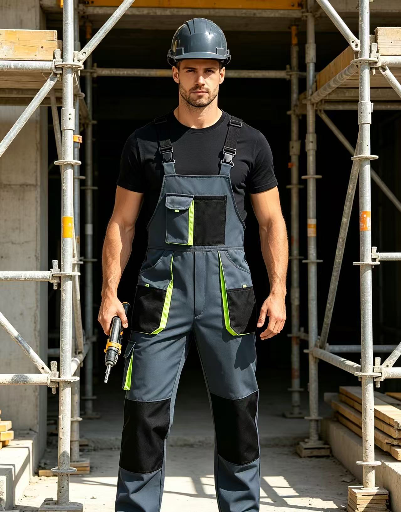 Men's Work Jumpsuits Adjustabl - Woodworking Overalls 评论和价格