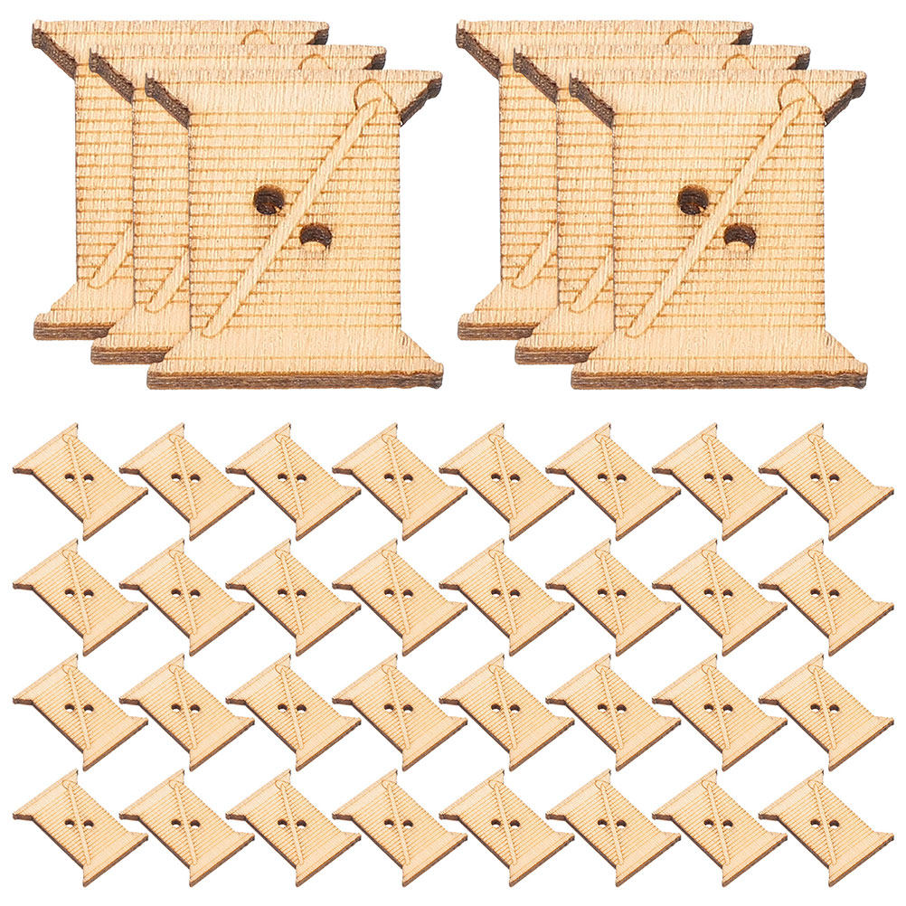 100Pcs Wooden Embroidery Floss - Woodworking Art 评论和价格