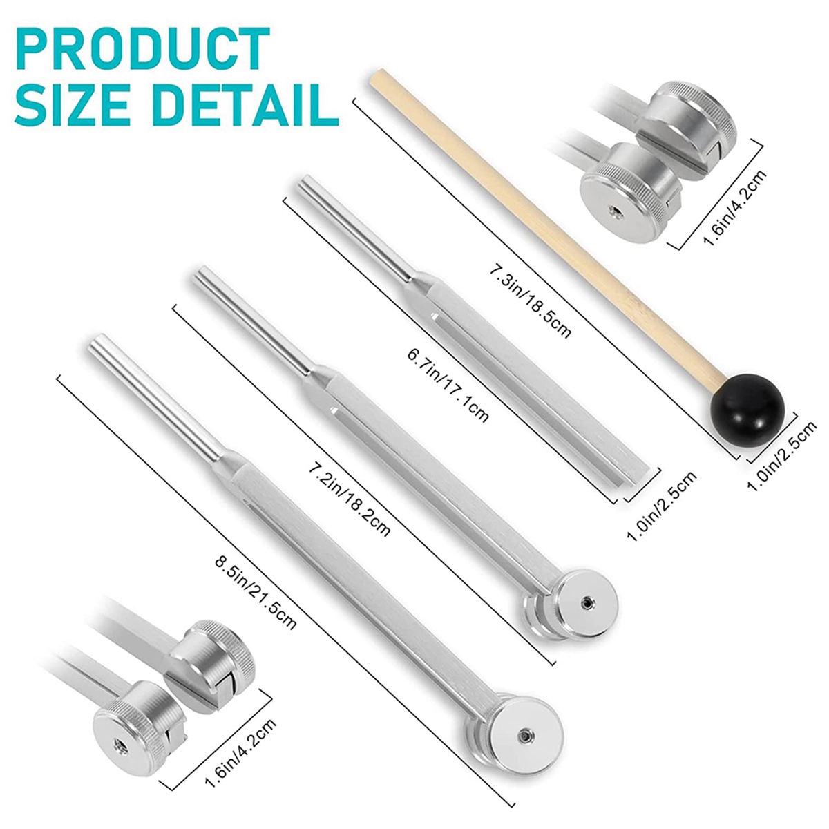 4 Pack Tuning Fork Set(128Hz,  - Woodworking Women 评论和价格