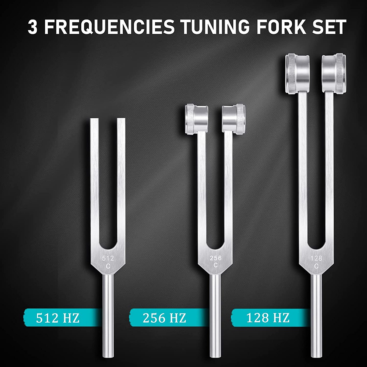 4 Pack Tuning Fork Set(128Hz,  - Woodworking Women 评论和价格
