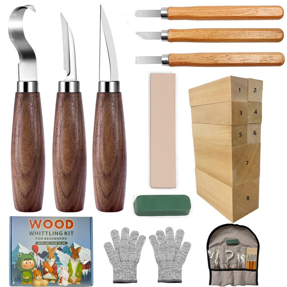 Carving Knife Gift Box Set 21- - Woodworking Gifts 评论和价格