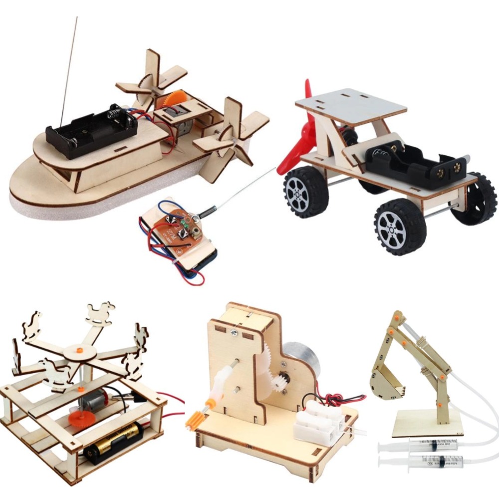 DIY Boat Model Science Toys Ki - Woodworking Kids Toys 评论和价格