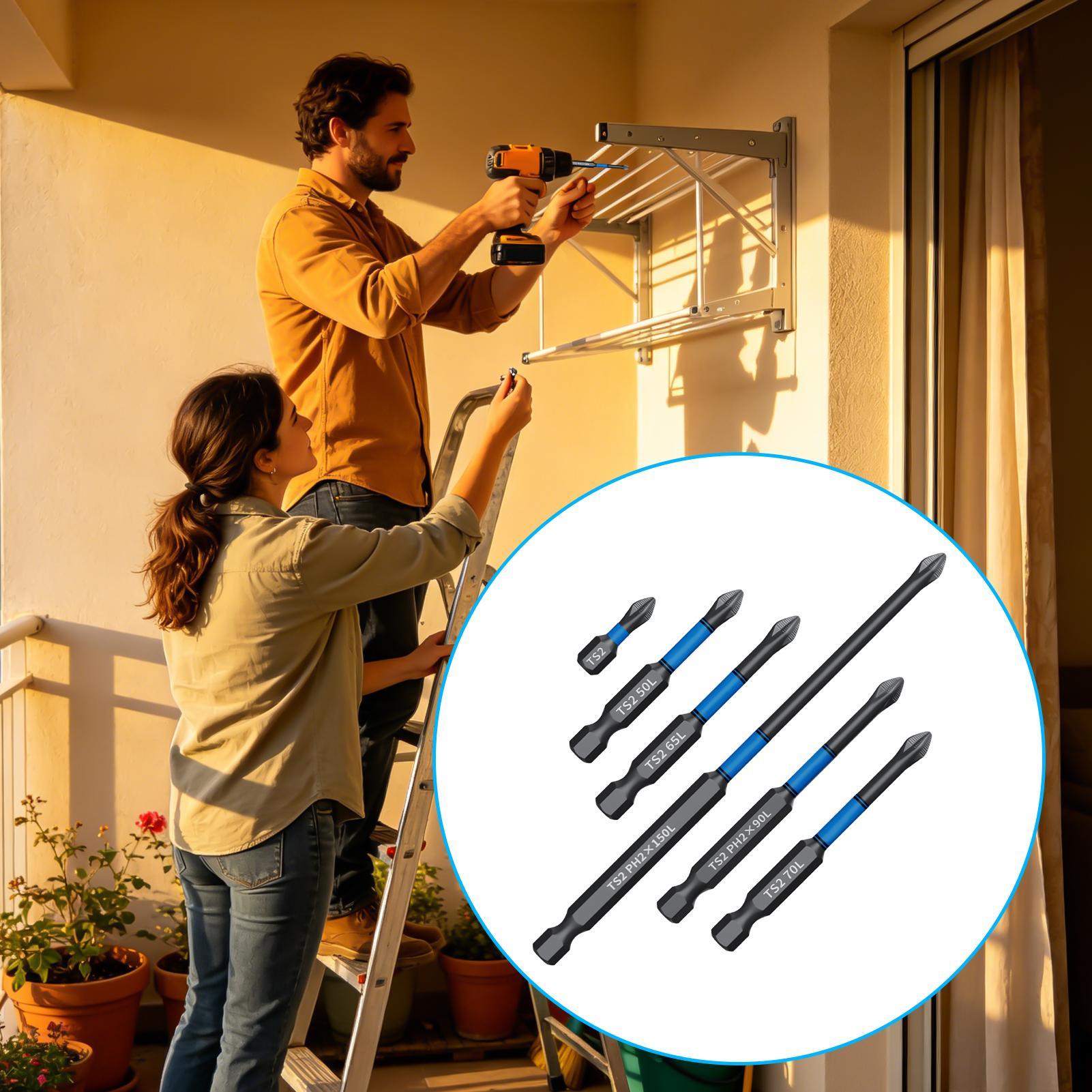 Drill Screwdriver Bit Set 6-Pi - Woodworking Drills 评论和价格