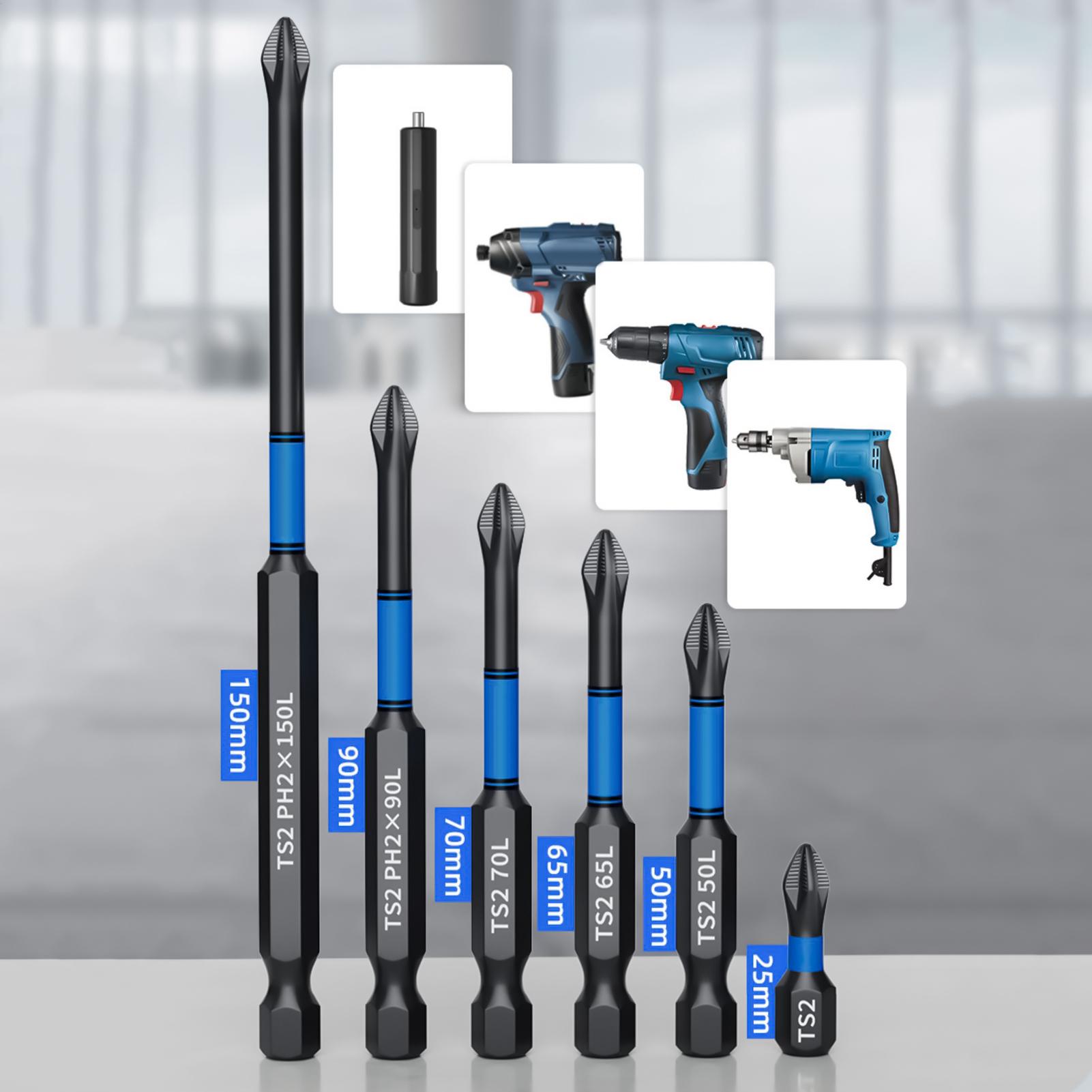 Drill Screwdriver Bit Set 6-Pi - Woodworking Drills 评论和价格