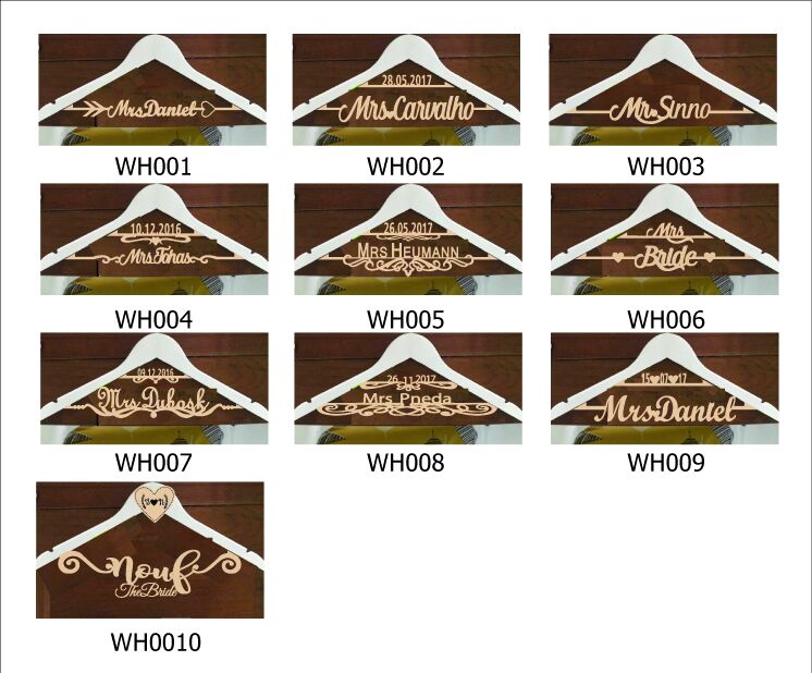 Custom wedding hangers/ weddin - Woodworking Women 评论和价格