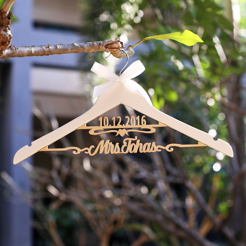 Custom wedding hangers/ weddin - Woodworking Women 评论和价格