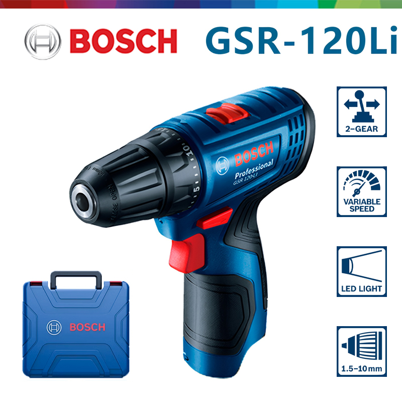 Bosch GSR 120-LI 12V Lithium E - Woodworking Drills 评论和价格