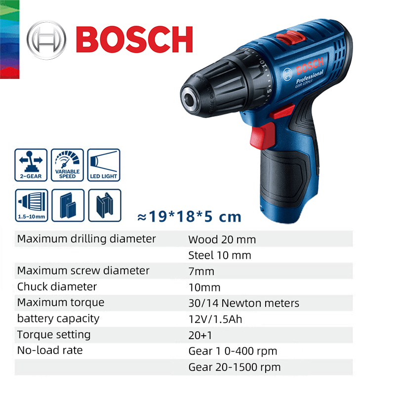 Bosch GSR 120-LI 12V Lithium E - Woodworking Drills 评论和价格
