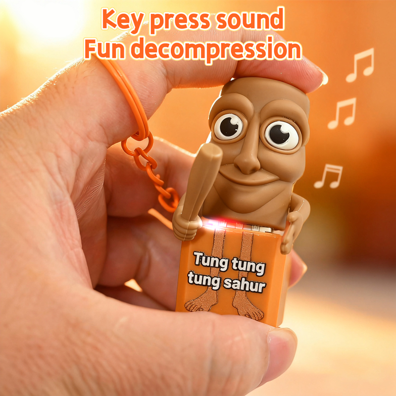 Tung tung tung Sahur Keychain  - Woodworking Kids Toys 评论和价格