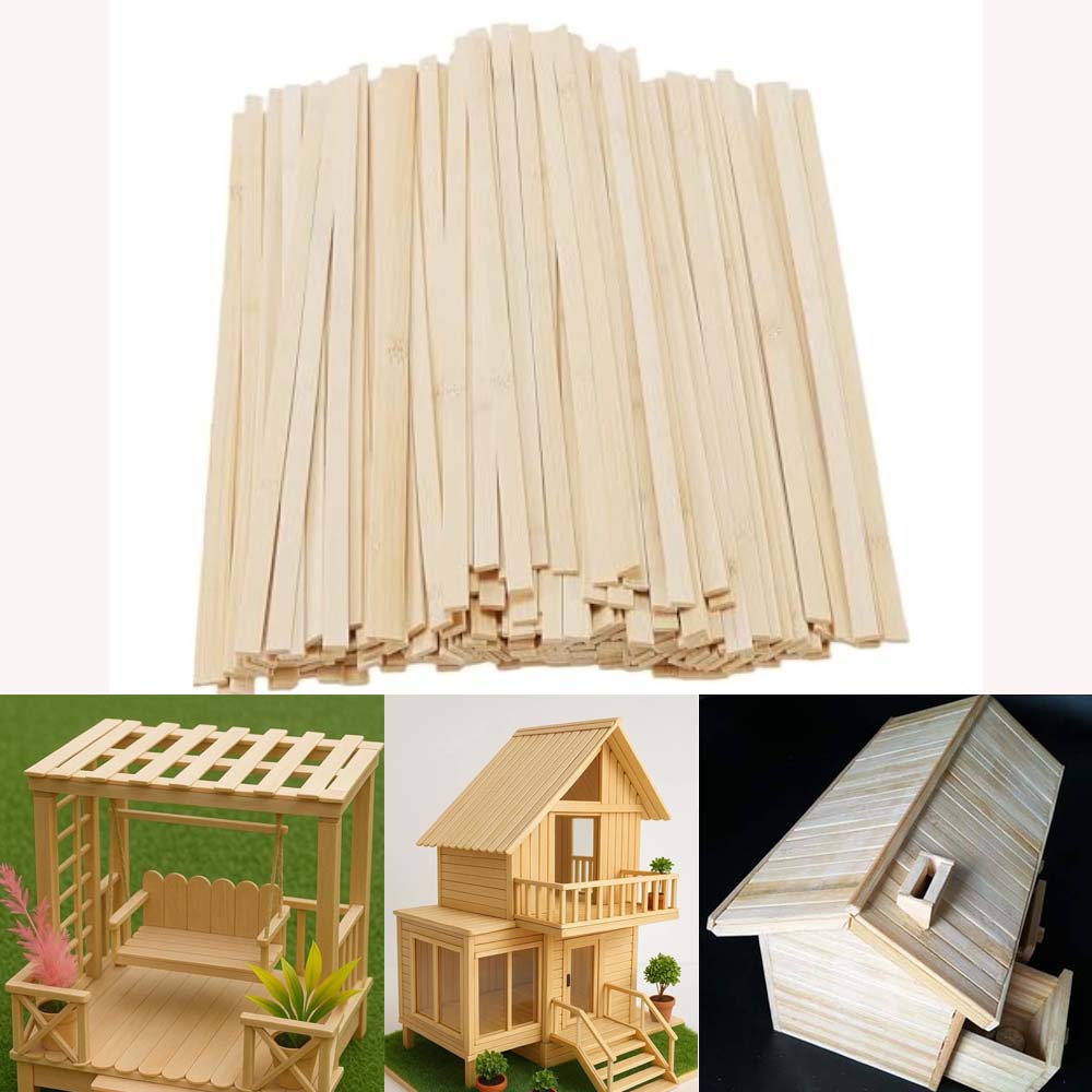10pcs Wooden Flat Sticks for A - Woodworking Projects Art 评论和价格