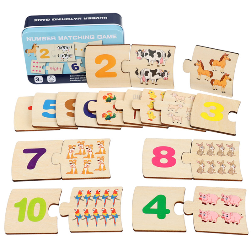 Children Iron Box Number Enlig - Woodworking Kids Toys 评论和价格