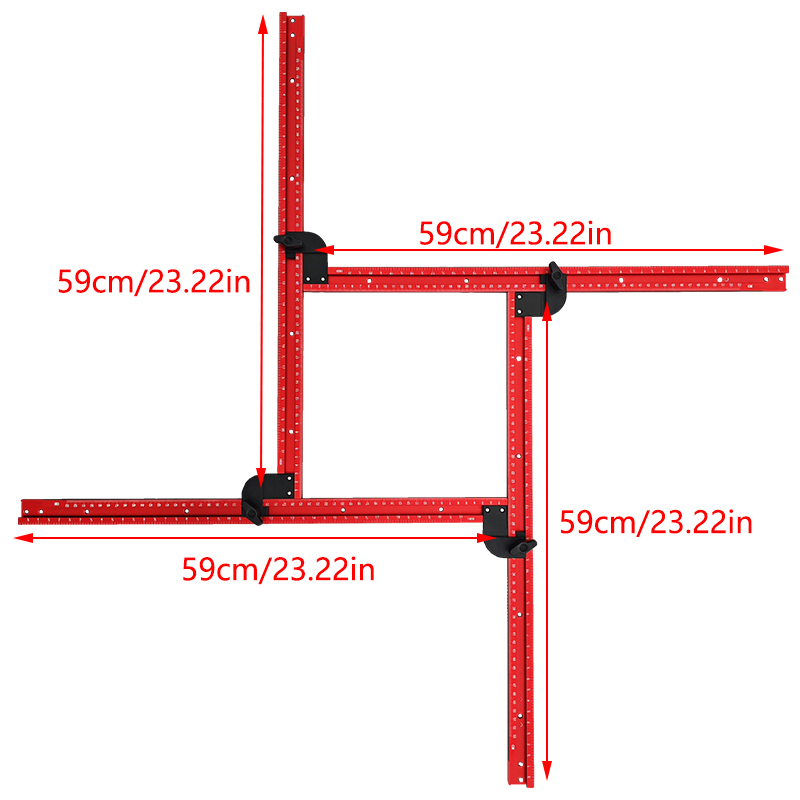 59cm Adjustable Square Router  - Woodworking Manufacturing 评论和价格