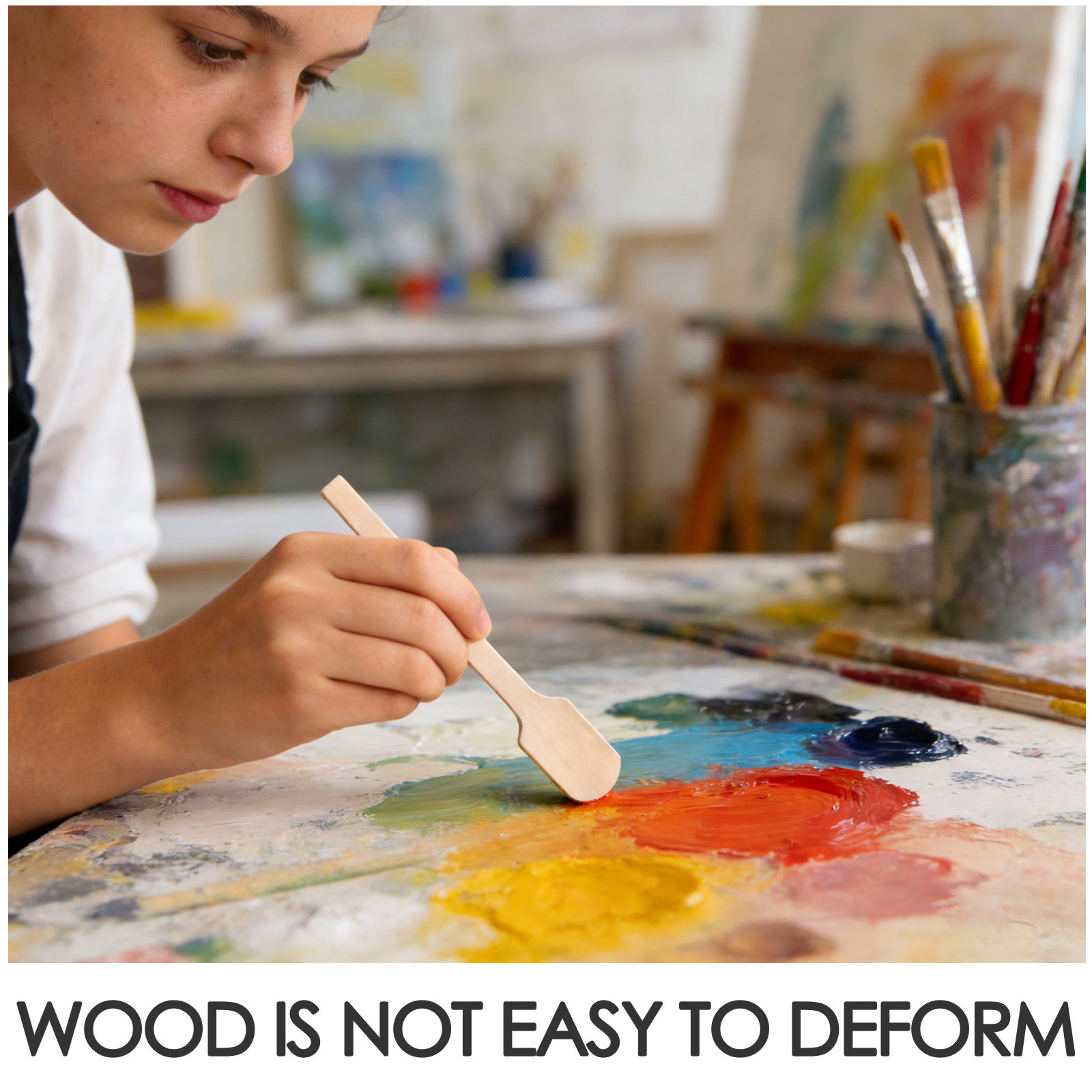 200Pcs Wooden Paint Stirring S - Woodworking Art 评论和价格