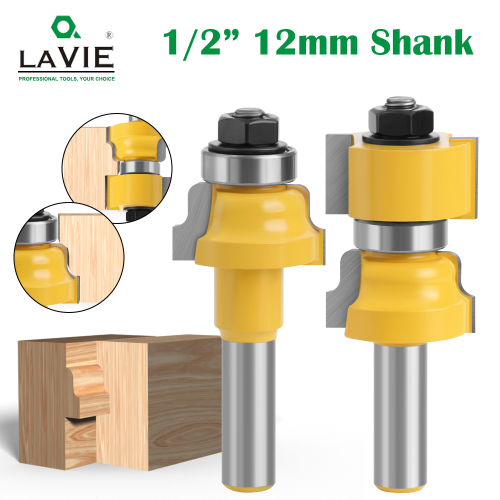 LAVIE 2pcs 12mm 1/2 Inch Shank - Woodworking Manufacturing 评论和价格