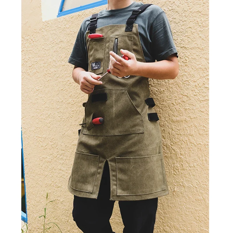 thickened wear-resistant men's - Woodworking Overalls 评论和价格