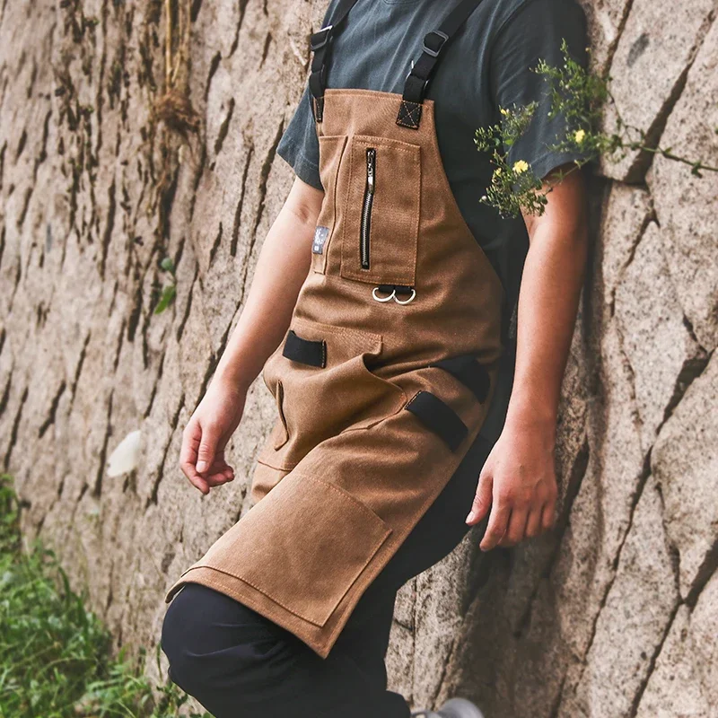 thickened wear-resistant men's - Woodworking Overalls 评论和价格