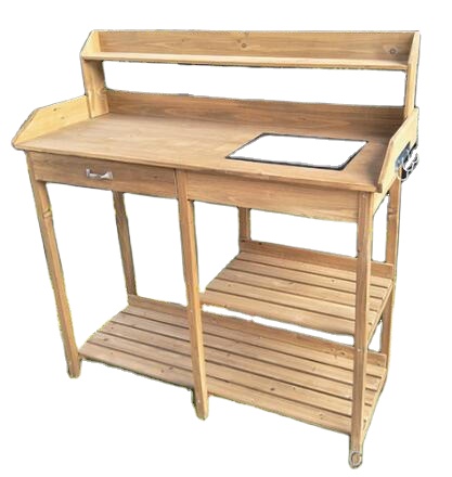 Wooden Potting Bench Table wit - Woodworking Bench 评论和价格