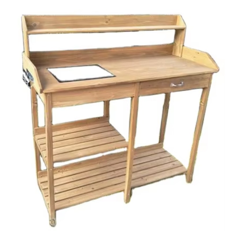 Wooden Potting Bench Table wit - Woodworking Bench 评论和价格