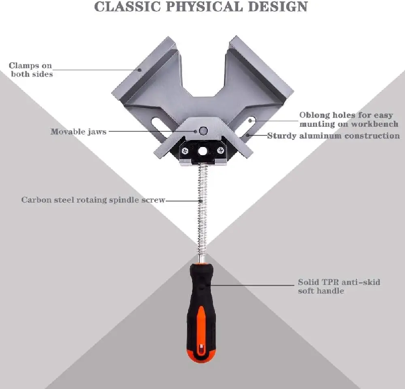90 Degree Right Angle Clip Cla - Woodworking Right Angle Clamp 评论和价格