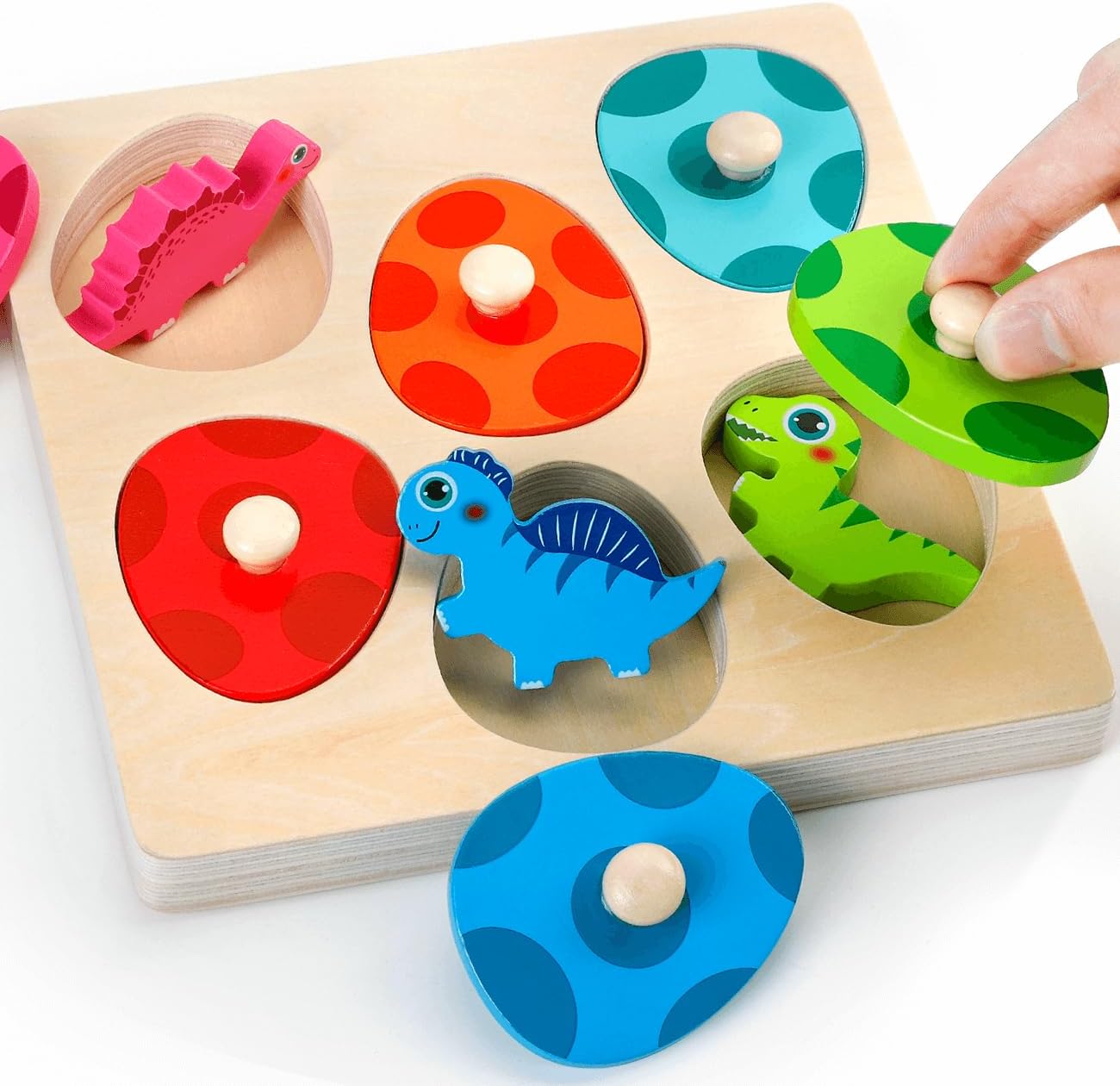 Wooden Dinosaur Jigsaw Puzzle  - Woodworking Kids Toys 评论和价格